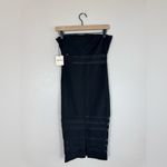 superdown Revolve Magdalena Tube Mesh Black Strapless Dress Small NEW $88 Photo 12