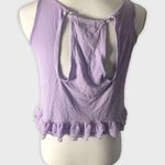 Lilac Frilly Crop Top Purple Size XS Photo 1