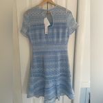 Chelsea28 French Blue Lace Sheath Mini Dress Photo 1