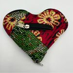 Handmade Tote Bag Heart Shape Zip Photo 1