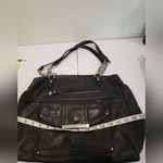 B Makowsky Black Leather Bag Black Photo 5