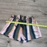 Hollister Y2K Striped High Rise Shorts with Elastic waist and belt tie Size S Photo 6