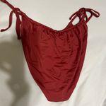 ASOS Red High-Waisted Tie Bikini Bottoms Photo 1