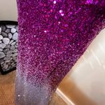 LULU'S Pink Silver Ombre Sequin Maxi Mermaid Sleeveless Formal Prom Party Cutout Size XS Photo 3