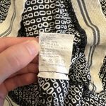 Anthropologie  Tiny Pants L Black White Print‎ Cotton Boho Cuffed Cropped Photo 10