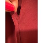 Krissa Burgundy Maxi Dress Ruffle Long Sleeve V Photo 6