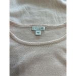 J. Jill Soft Knit Tunic Sweater Size S Pale Pink Long Sleeve Crew Neck Pink Photo 3
