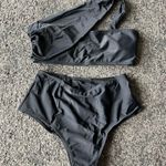 One shoulder high waist bikini set Photo 1