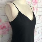 AFRM fauna black ribbed tanks midi dress Size L Photo 3
