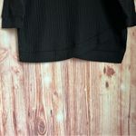 Simply Vera, Vera Wang Simply Vera Vera Wang 3/4 Sleeve Black Tulip Petal Hem Lightweight Sweater Photo 5