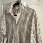 ANINE BING  Revolve Womens Lake Dress Taupe Stripe Small NWT Photo 7