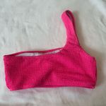 SheIn Pink One-Shoulder  Top Bikini Hot Neon Padded Small Photo 1
