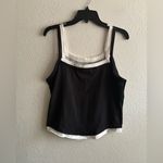 We The Free  Twofer Tank Black Layered Camisole L Photo 3