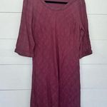 Soft Surroundings Women’s Large Mauve 3/4 Sleeve Dress Photo 0