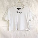 Juicy Couture 🔃 Black Label Logo White Crop Top Photo 1