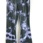Topshop Womens Pull On Pants Flare Leg Tie Dye Stretch Purple Black 4 Petite Photo 0