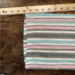 For Cynthia  Pants XL Blue Linen Blend Striped Womens Wide Leg Pull On Pants NWT Photo 6