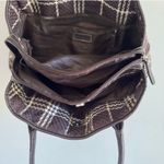 Croft & Barrow Brown plaid baguette Women's shoulder bag Photo 12