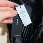 Banana Republic  Solaire black pleated satin midi dress NEW 6 petite Photo 4