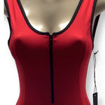 Alexis Ren Size Medium Tiger Eye One Piece Thong Bodysuit. New With Tags Red Photo 1