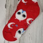 NWT Mari Clare Sherpa Lined Knit Winter Owl Moon Star No Photo 1