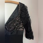 Carmen Marc Valvo Black Illusion Lace Cocktail Dress Mad Men Goth Old Money Sz 8 Photo 2
