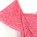 Lush Clothing NWOT Lush Floral Smocked Ruched Top Pink Plus Size 2X NEW Photo 4