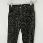Anthropologie AG Adriano  Stevie High Rise Velvet Paisley Jeans Size 28 Photo 3