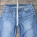 7 For All Mankind Josefina Skinny Boyfriend Light Blue Distressed Jeans Photo 5