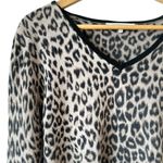 Gerard Darel Gerard Darrel Paris 100% Merino Wool V-Neck Leopard Print Sweater Photo 4