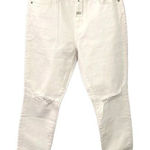 Current/Elliott Current Elliot Womens The High Waist Stiletto Distressed Jeans Skinny White 29 Photo 0
