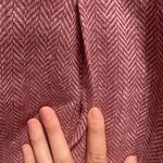 Coldwater Creek Purple Houndstooth Zip Up Vest Size 8 Wool Blend Photo 4