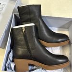 Aerosoles  Women’s Garie Black Pebbled Leather Booties- Size 9.5 Photo 9