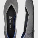 Rothy's  The Flat 12 Grey Birdseye Retired Round Toe Washable Boho Photo 0