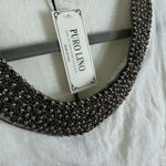 Lungo L'Arno NWT White Beaded 100% Linen Tank Blouse Made In Italy Size L Size L Photo 3