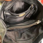 Antonio Melani Black Gold leather shoulder hand bag purse #gothic #whimsygoth #grunge Photo 4