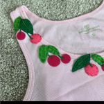 Victoria's Secret Victoria’s Secret vintage cherry embroidered tank top RARE size L Photo 1