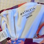 Athleta Daybreak 36 D/DD Longline Bikini Tankini Top Tropical Floral Purple Pink Photo 5