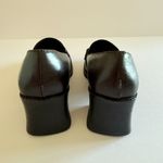 SO VTG Y2K  Camryn Brown Faux Leather Chain Chunky Heel Shoes Sz 6 (Cracking) Photo 6