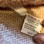 Dreamers  Colorblock Cardigan Blush Pink Green Cozy Open Front Sweater M L Boho Photo 6