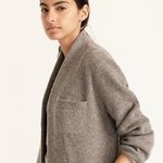 J.Crew Cocoon Sweater Blazer BA551 in Graphite Gray, Merino Wool Alpaca Blend Photo 4