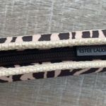 Estée Lauder Mini Tote Bag 2pc Set Seagrass Straw Zebra Animal Print Cosmetic Makeup Travel Photo 6
