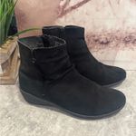 Good For The Sole Women's Black Natural Wedge Ankle Boots Size 9 Photo 1