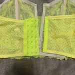Victoria's Secret  Neon Yellow Green Cropped Bustier Camisole Photo 3