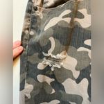 Bongo Juniors Green Brown Camo Stretch Cropped Ankle Pants Size 7 Photo 5