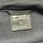 Women’s Mons Royale Nevis Wool Fleece Hood Sweater Black Size M Photo 5