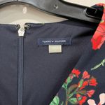Tommy Hilfiger Gala Botanical Floral Blue Flutter Sleeve Dress Size 2 Photo 3