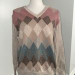 IZOD Vintage Multicolored Argyle Sweater Photo 1