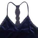 Forever 21 Y2k Cami Large Top Fairy Babydoll Lace Velvet Whimsigoth Blue  Photo 1