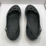 Crocs Womens  Skylar US 9 Black Flat Sandals Flower Sling Back Slip On Flats Photo 1